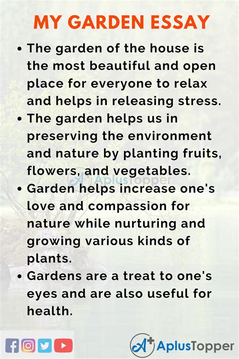 Essay On Garden