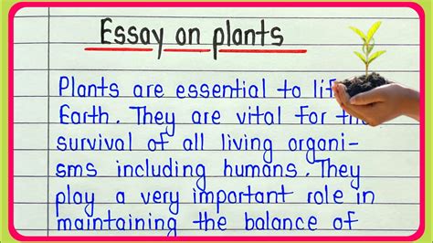Essay On Plants