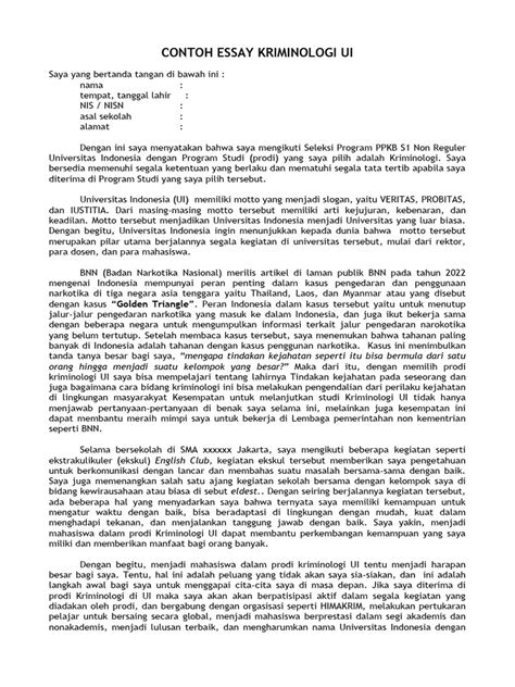 Essay Ppkb Ui