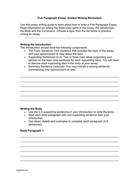 Essay Writing Exercise   Exercise 6 Writing An Essay Ultimate Guide Esl - Essay Writing Exercise