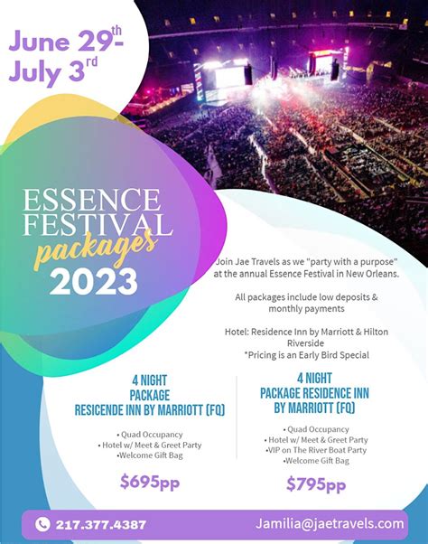 Read Online Essence Festival Sponsorship Package 
