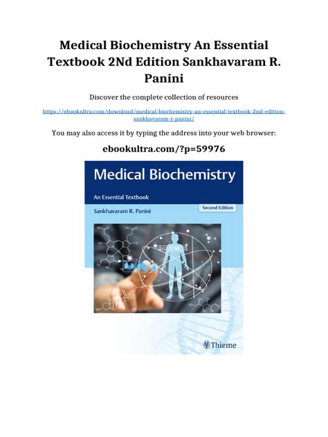Essential Biochemistry 2nd Edition Test Bank