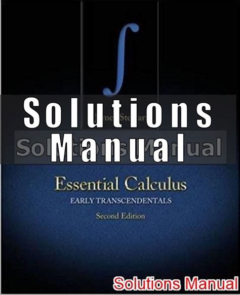 Essential Calculus Wright Solutions Manual