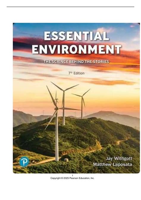 Essential Environment By Jay H Withgott