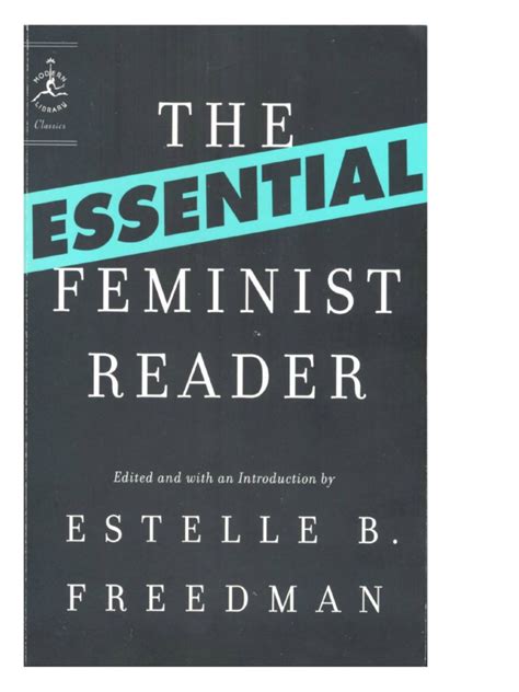essential feminist reader