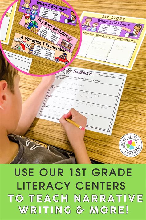 Essential Literacy Centers In First Grade Lucky Little Writing Centers 1st Grade - Writing Centers 1st Grade