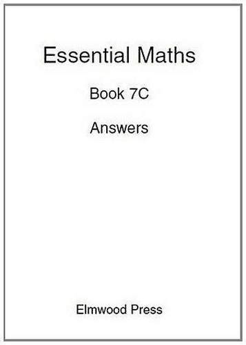 essential maths 7c answers