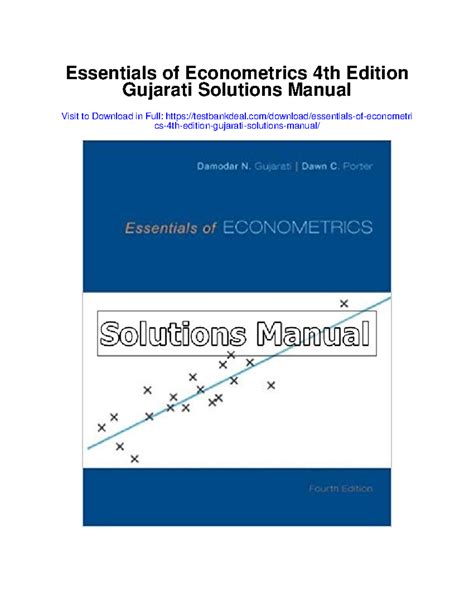 Essential Of Econometrics Gujarati Solution