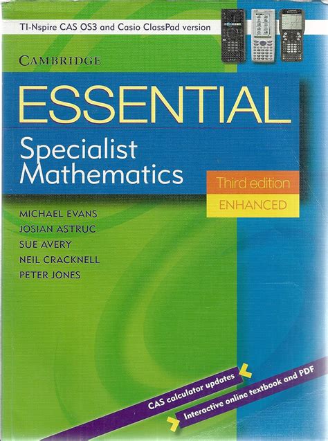 Essential Specialist Mathematics Third Edition Enhanced Tin Cp Version