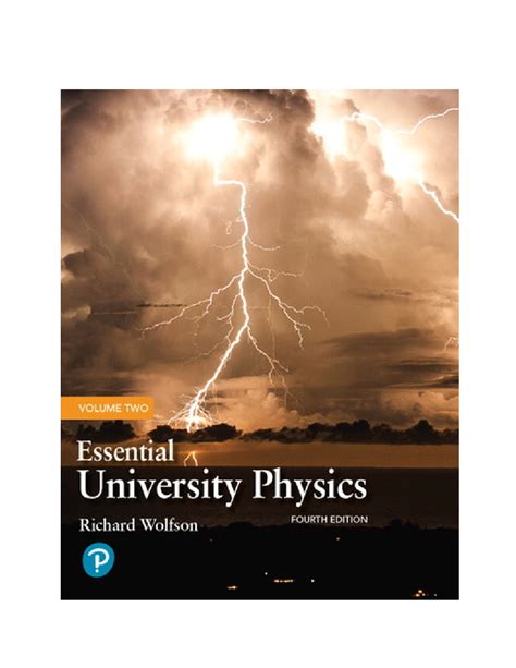 Essential University Physics Volume 2 Wolfson Solution Manual Online Free