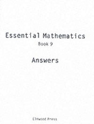Download Essential Mathematics 9H David Rayner Answers 