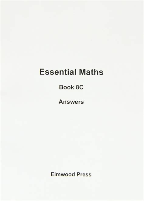 Full Download Essential Maths 8C Answers 