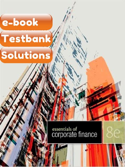 Essentials Corporate Finance 8th Edition