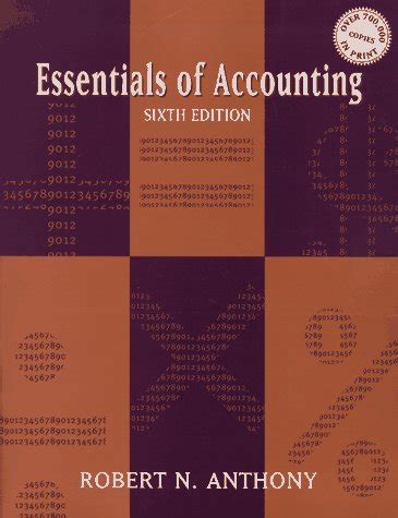 essentials of accounting anthony reece