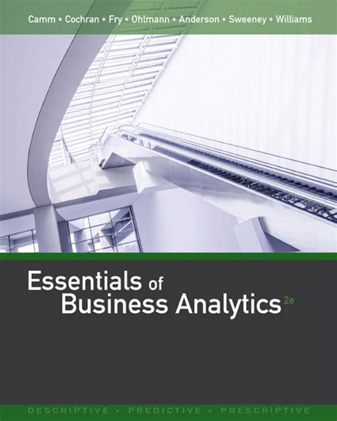 Essentials Of Business Analytics 2nd Edition