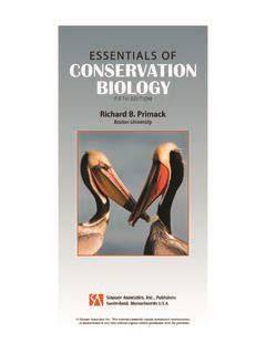 essentials of conservation biology sinauer associates