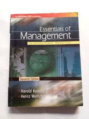 essentials of management by koontz 9 edition