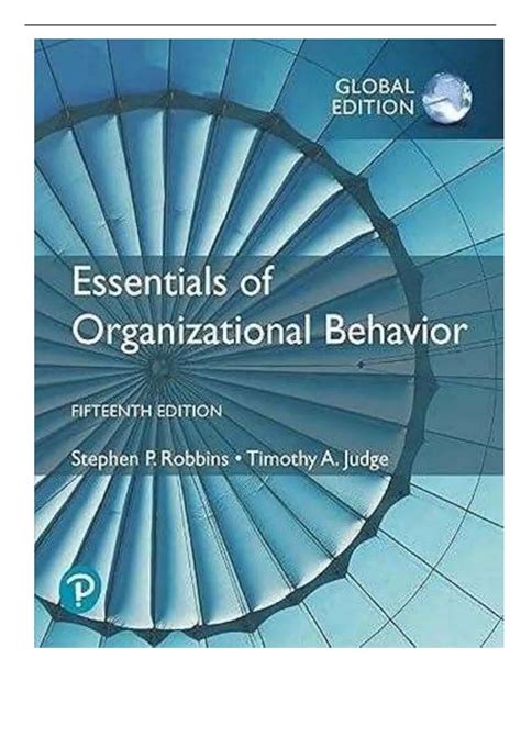 essentials of organizational behavior 15th edition