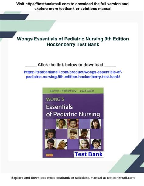 Essentials Of Pediatric Nursing 9th Edition