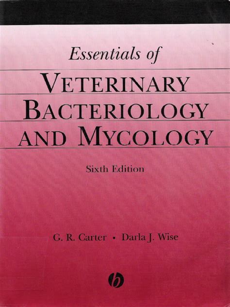 Essentials Of Veterinary Bacteriology And Mycology 6th