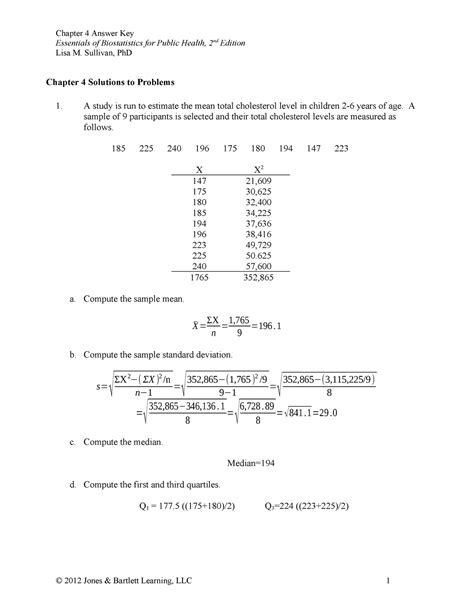 Read Online Essentials Of Biostatistics In Public Health Answers 