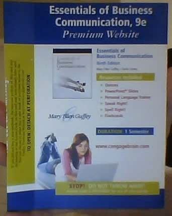 Download Essentials Of Business Communication 9Th Edition Access Code 