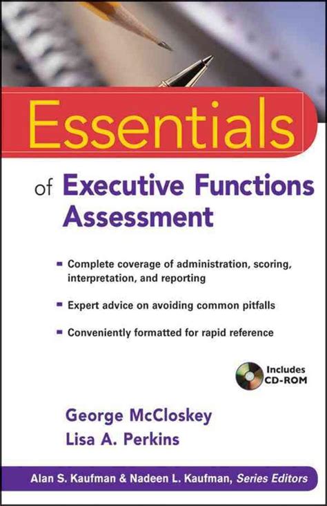 Read Online Essentials Of Executive Functions Assessment 