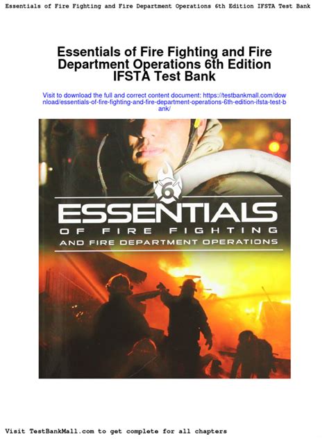 Full Download Essentials Of Firefighting 6Th Edition Pdf 