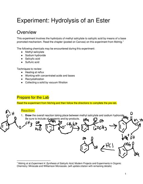 Read Ester Lab Answers 