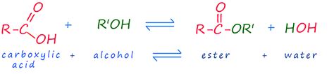 Esterification Reaction Equation