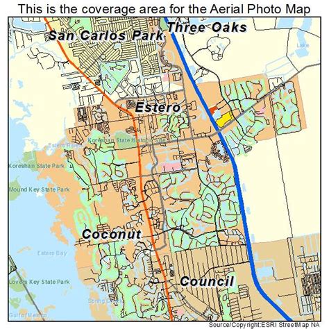 estero florida map