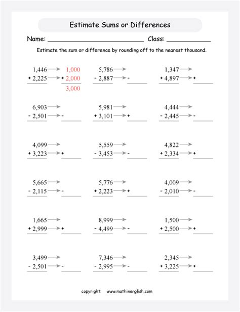 Estimate Sums And Differences Worksheets Estimating Sums Of Estimating Differences Worksheet Grade 3 - Estimating Differences Worksheet Grade 3