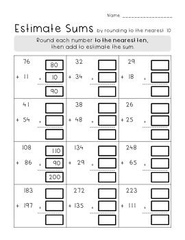 Estimating Sums Amp Differences Worksheets Math Worksheets 4 My Differences Worksheet 3rd Grade - My Differences Worksheet 3rd Grade