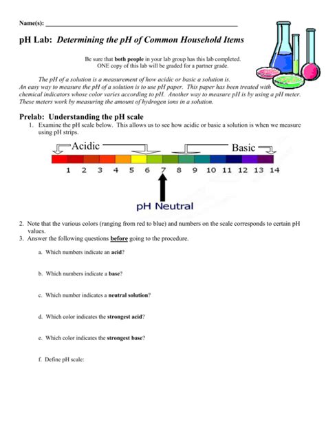 Estimation Of Ph Lab Answers