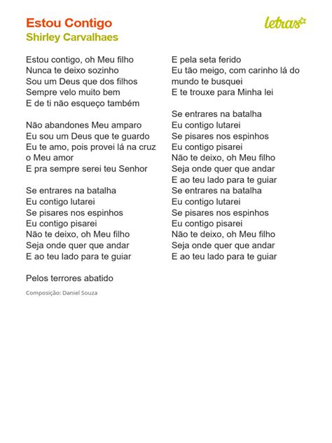 Estou Contigo Letras