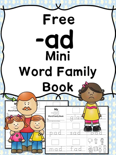 Et Word Family Cvc Activities Ad Family Words With Pictures - Ad Family Words With Pictures