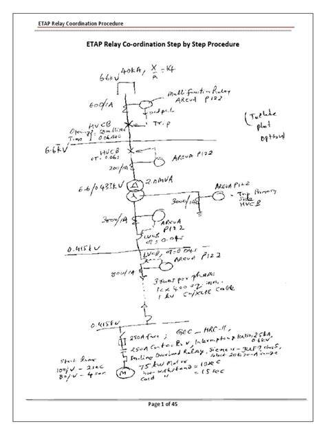 etap relay setting calculations