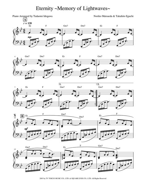 Eternity Memory Of Lightwaves Piano