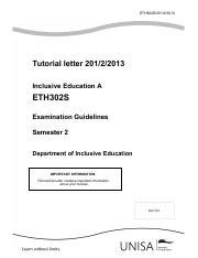 eth302s examination memo