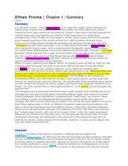 Ethan Frome Chapter 1 Summary