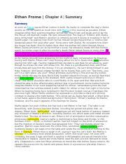 Ethan Frome Chapter 4 Summary