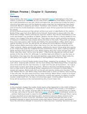 Ethan Frome Chapter 9 Summary