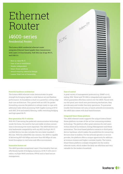 Read Online Ethernet Router Icotera 