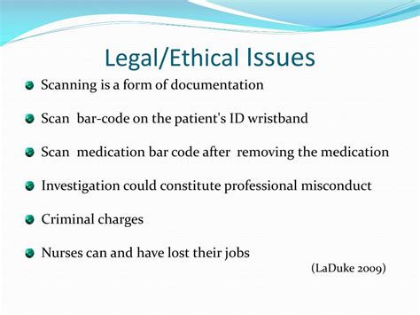 Ethical Issues With Barcode Medication Administration