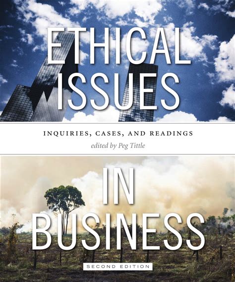 Full Download Ethical Issues In Business Enquiries Cases Readings 