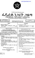 ethiopian constitution amharic version