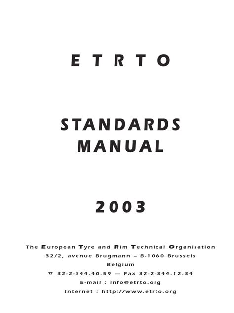 Full Download Etrto Standards Manual 