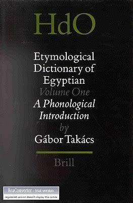 Full Download Etymological Dictionary Of Egyptian 