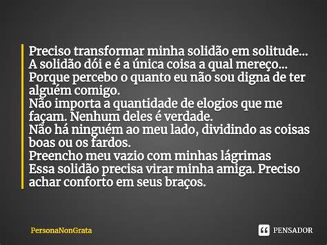 Eu Não Preciso Transformar