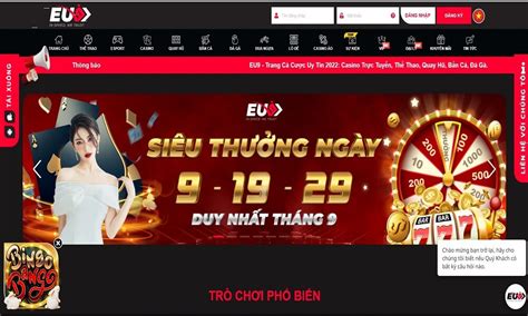 EUBET - Play the Singapore top-rated online casino games at EUBET! Sign